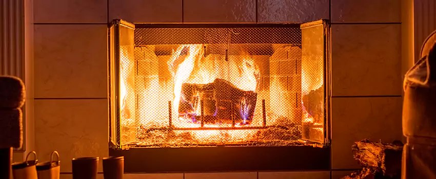 Mendota Hearth Landscape Fireplace Installation in Lorton, Virginia