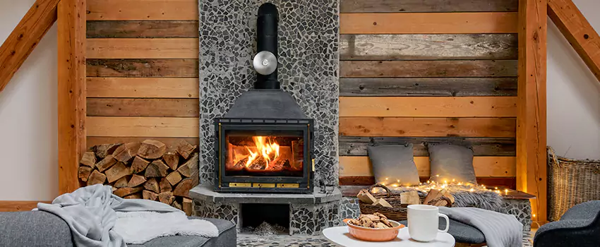 Thelin Hearth Products Direct Vent Gas Stove Fireplace Inspection in Lorton, Virginia